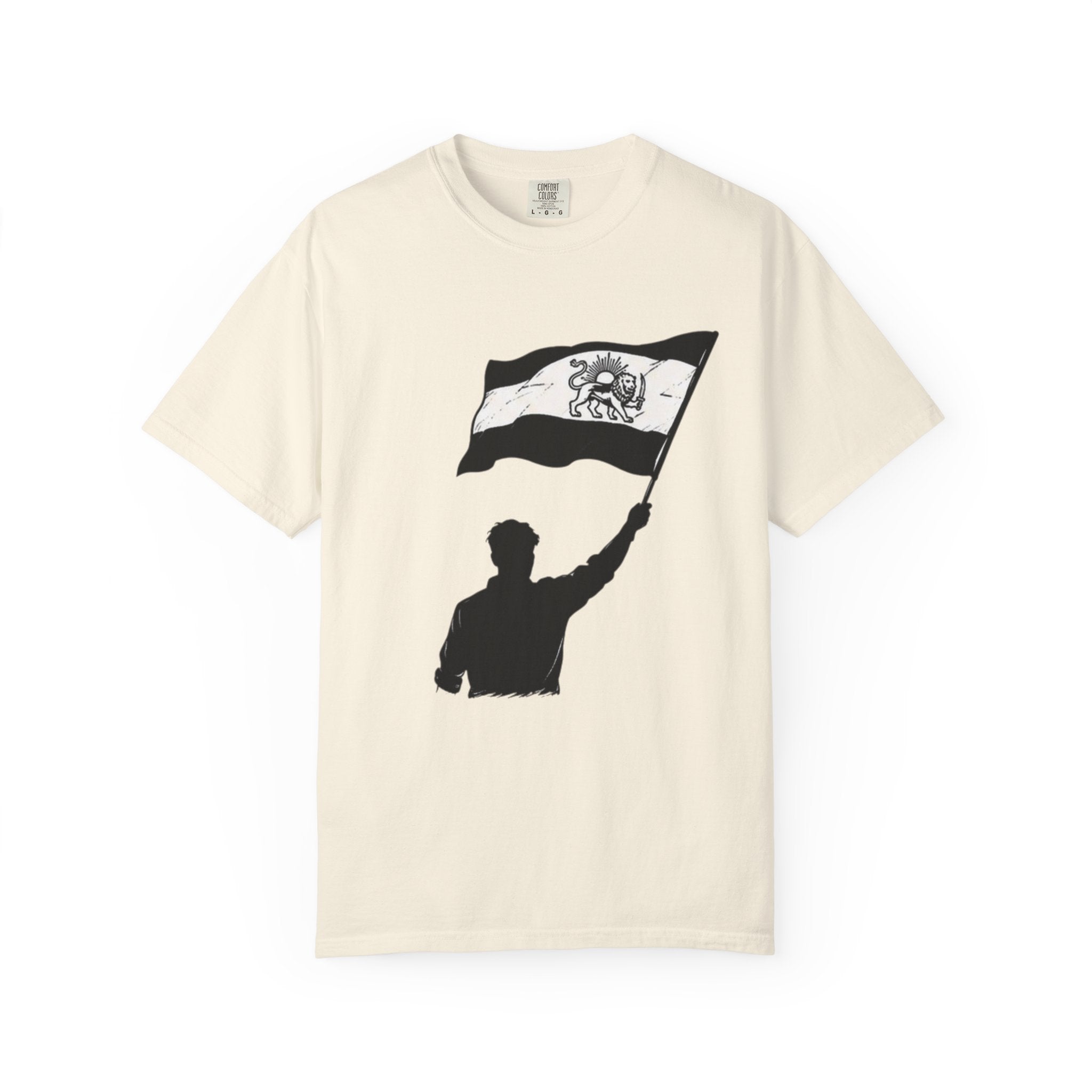 Lion Flag T-Shirt — Persian Lion Emblem Tee