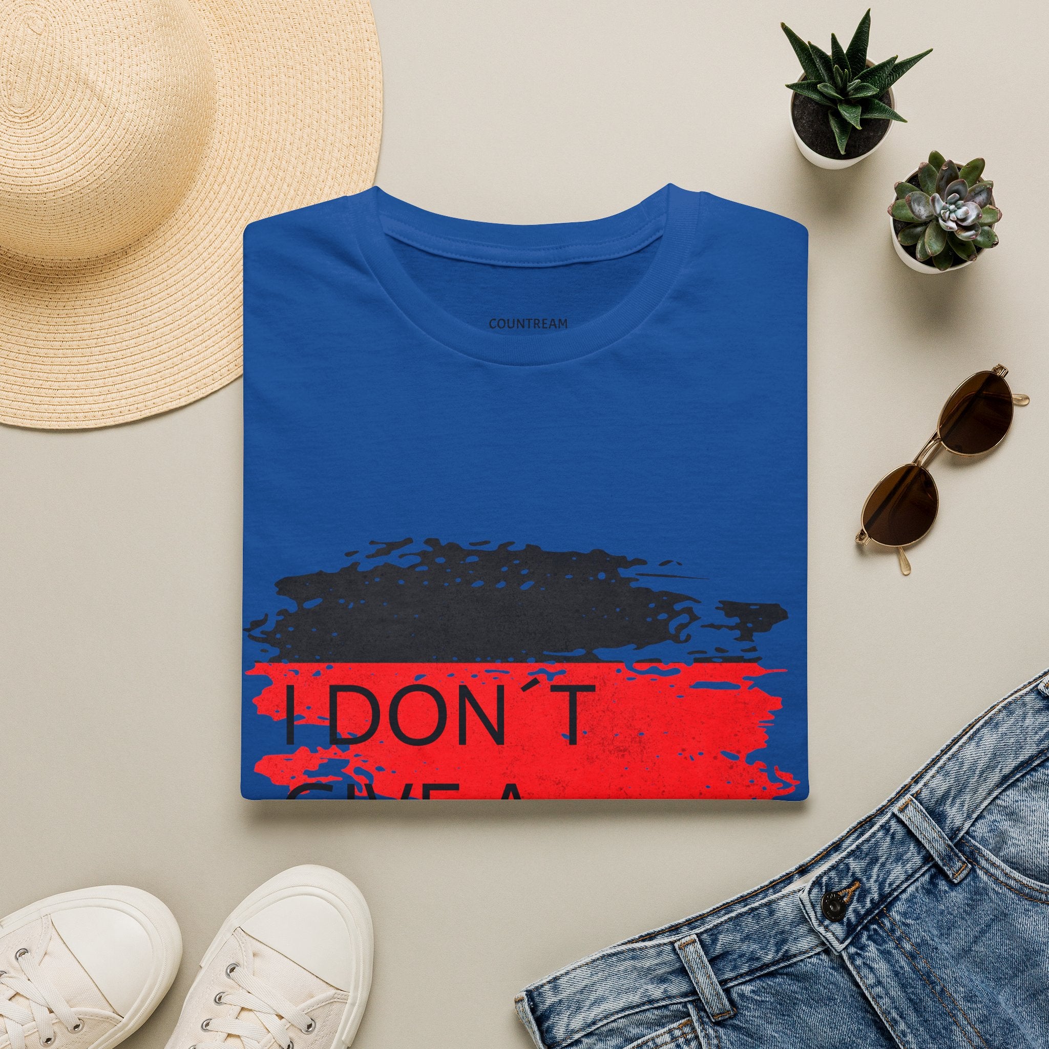 T‑Shirt — "I Don’t Give a Schnitzel" German Flag Graphic Tee