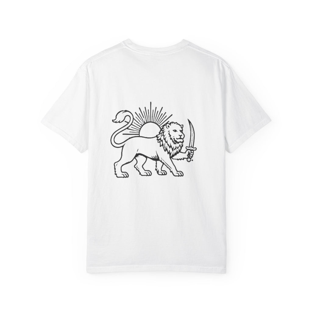 Lion Flag T-Shirt — Persian Lion Emblem Tee