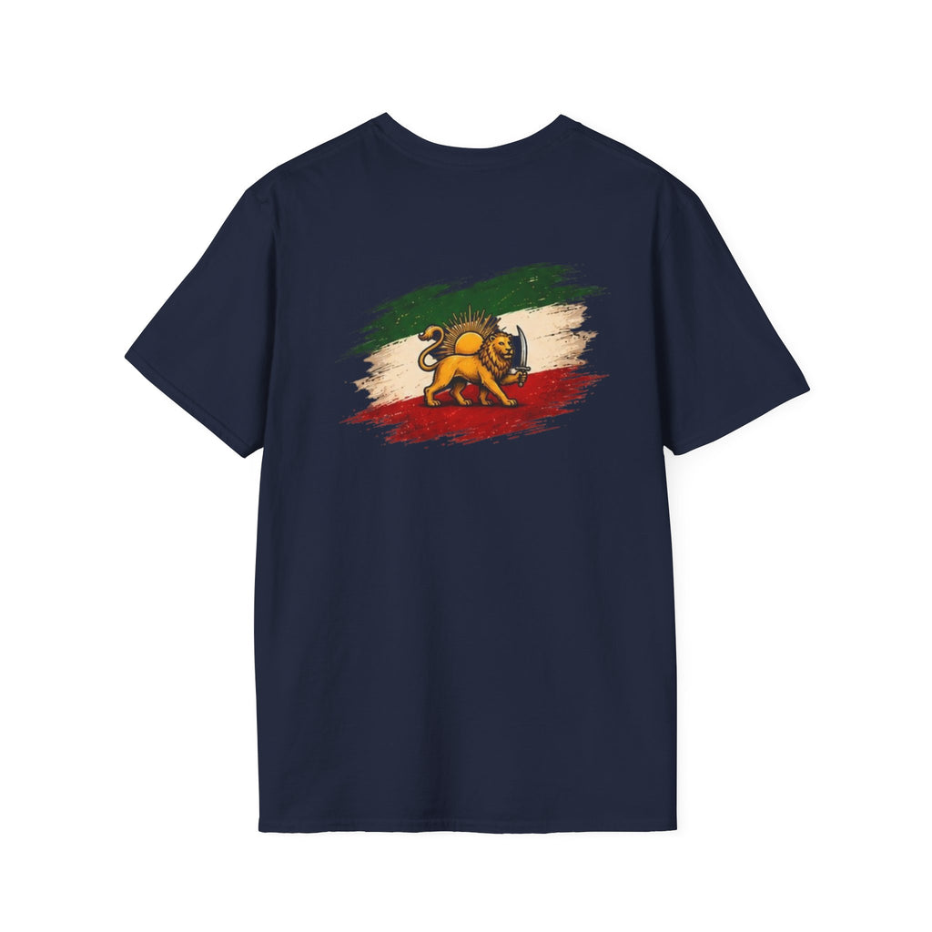 Persian Lion Flag T-Shirt — Vintage Iranian Flag Design