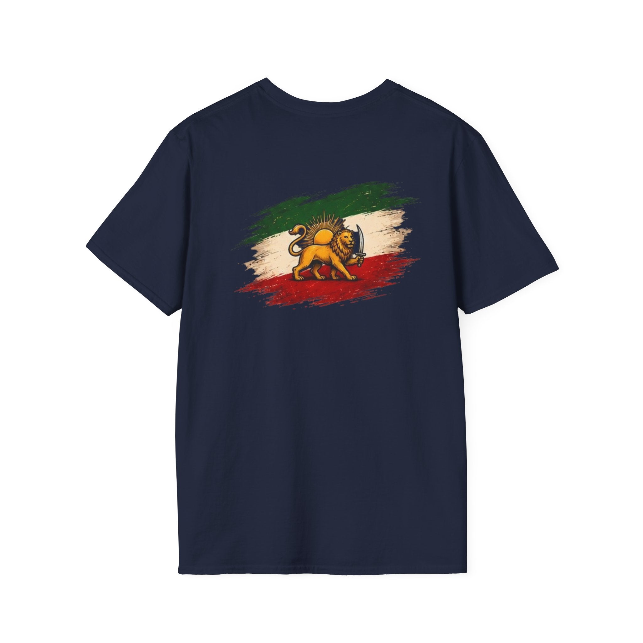 Persian Lion Flag T-Shirt — Vintage Iranian Flag Design