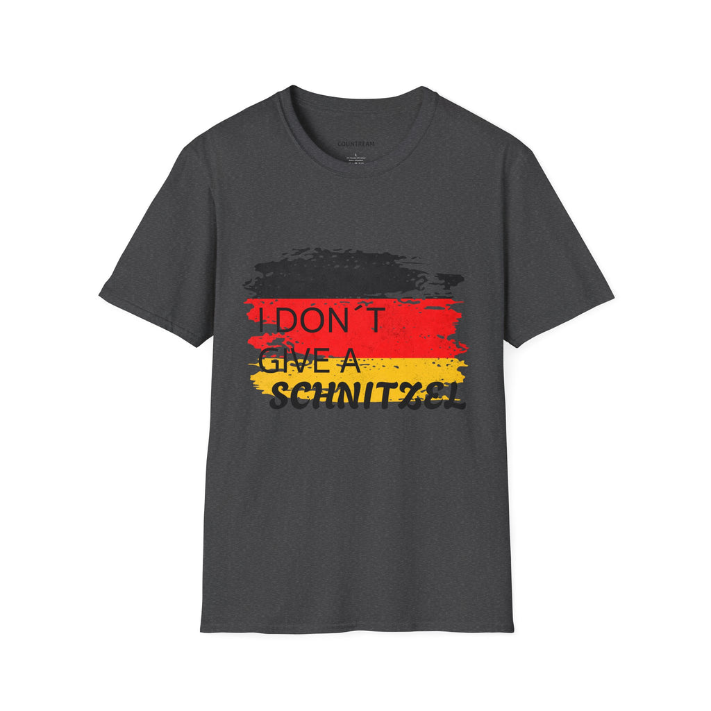 T‑Shirt — "I Don’t Give a Schnitzel" German Flag Graphic Tee