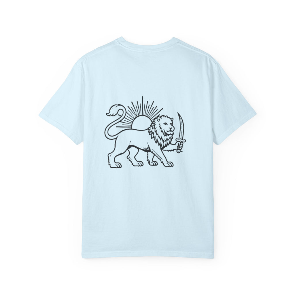 Lion Flag T-Shirt — Persian Lion Emblem Tee