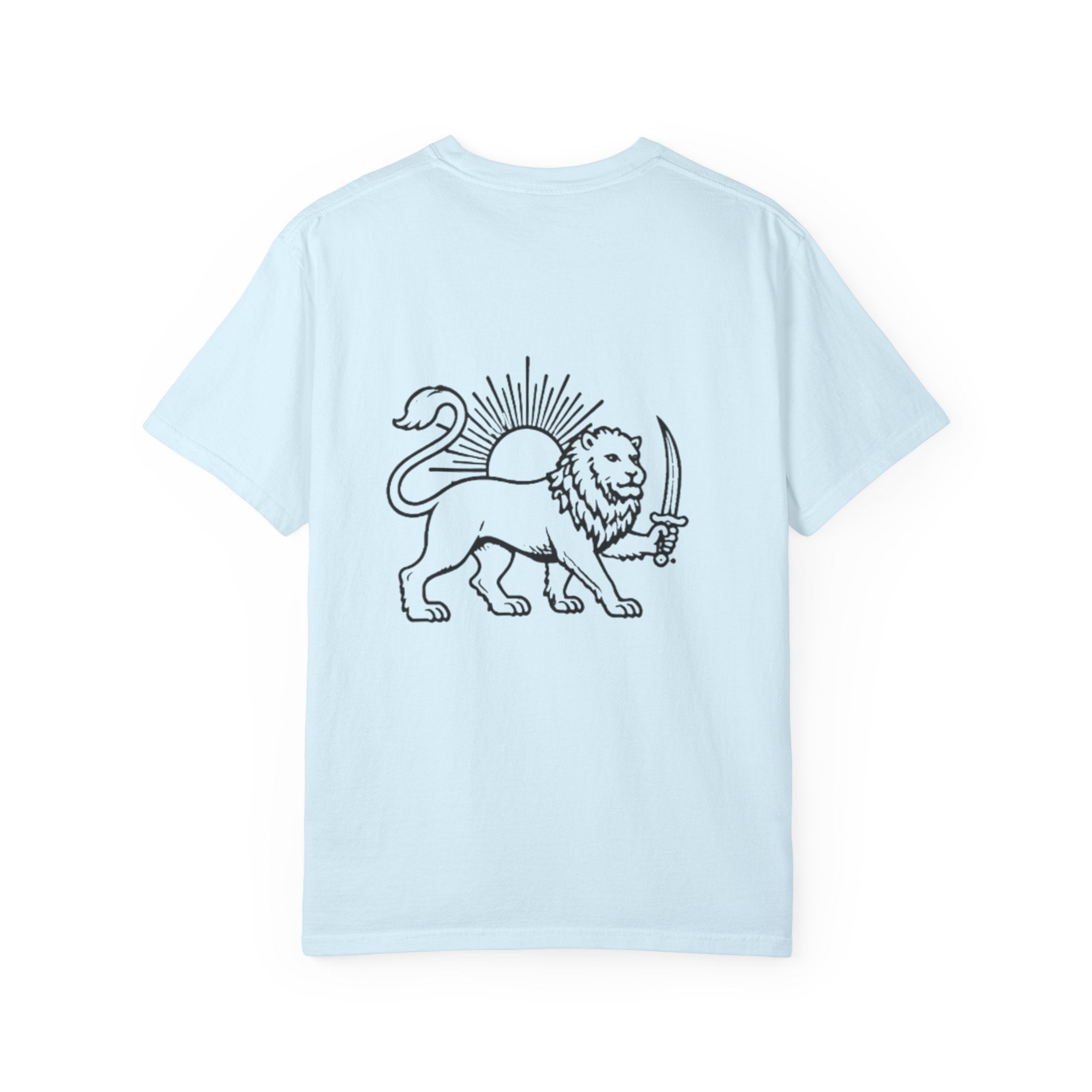 Lion Flag T-Shirt — Persian Lion Emblem Tee