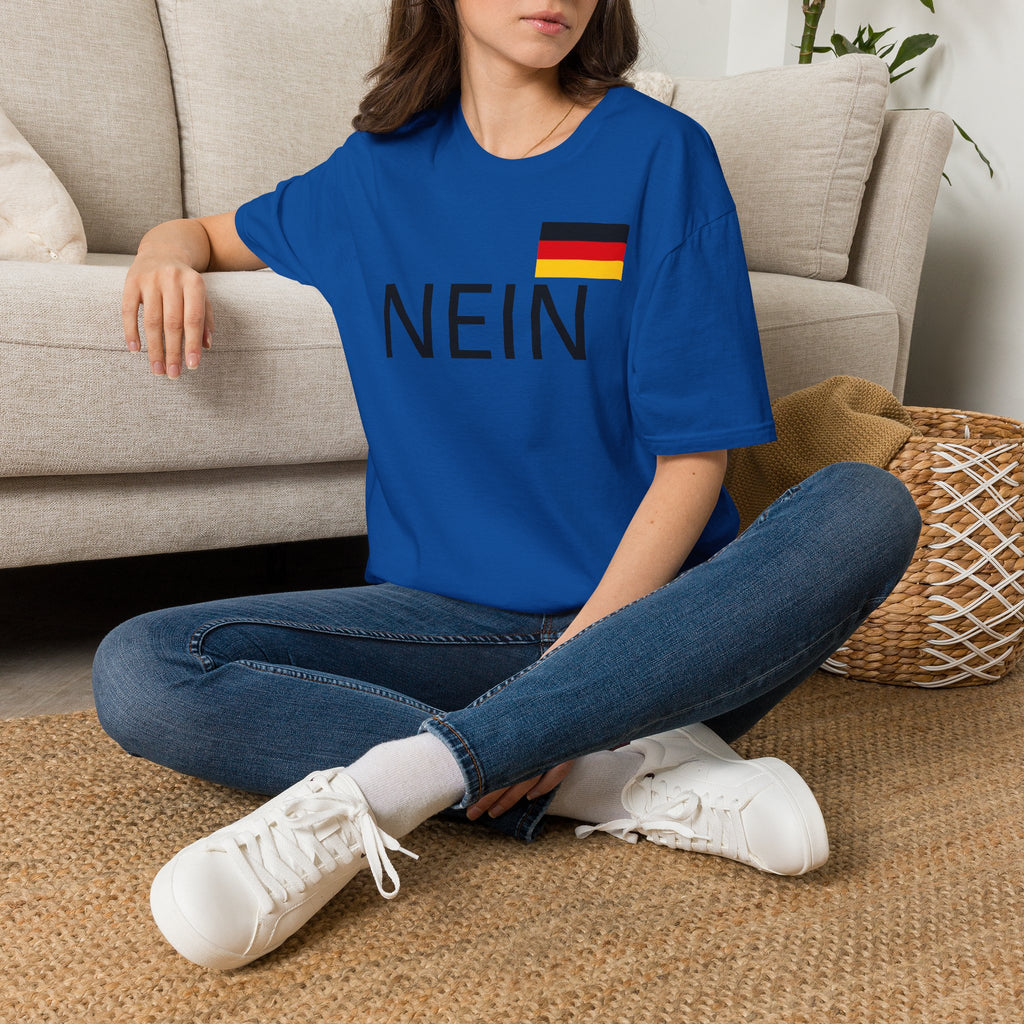Nein T-Shirt with German Flag — Funny German Word Tee