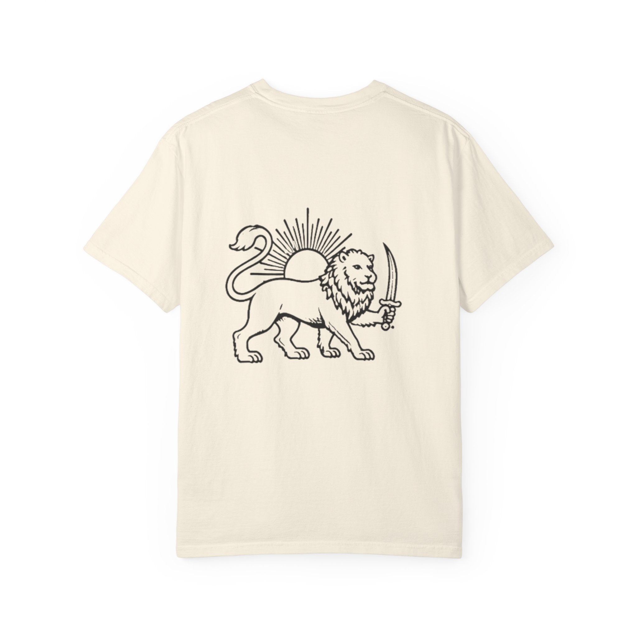 Lion Flag T-Shirt — Persian Lion Emblem Tee