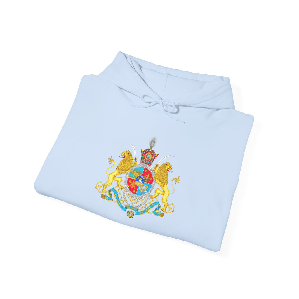 Persian Crest Hoodie – Iran Map & Lion Emblem Pullover
