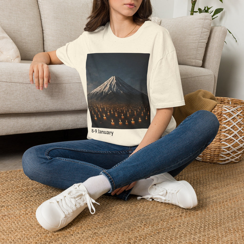 Mountain Landscape T‑Shirt — '8-9 January' Scenic Print