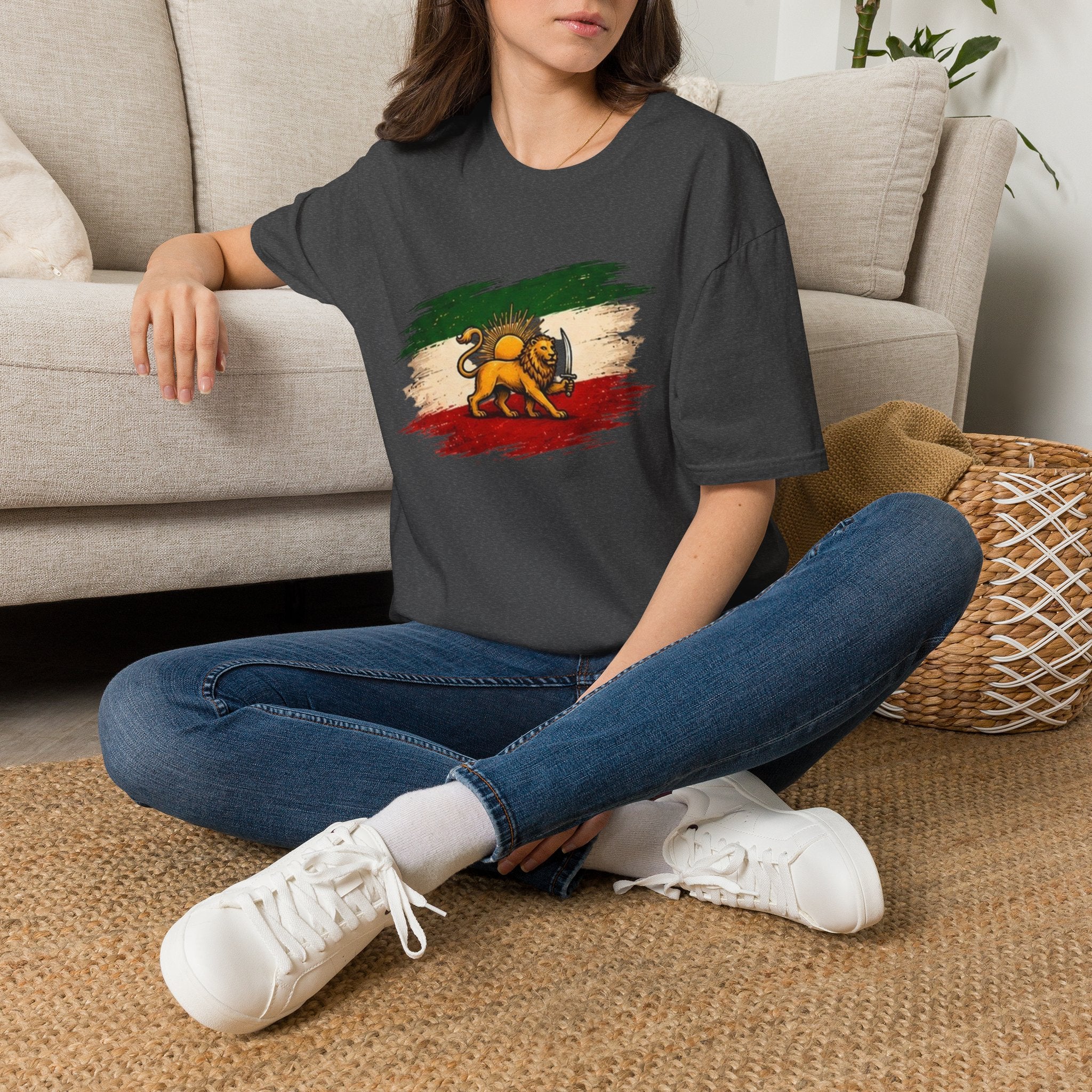 Lion of Judah Flag T-Shirt — Rastafarian Ethiopian Heritage Tee