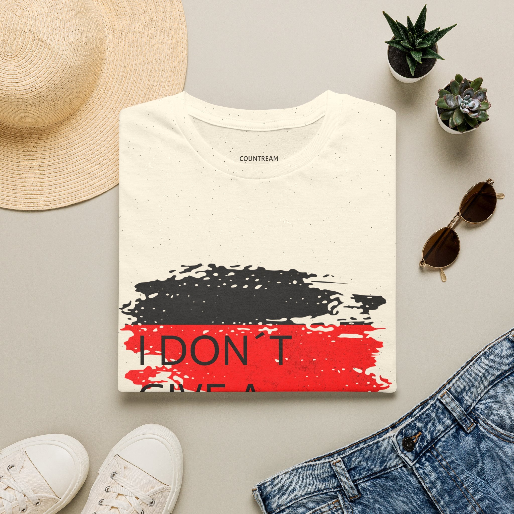 T‑Shirt — "I Don’t Give a Schnitzel" German Flag Graphic Tee