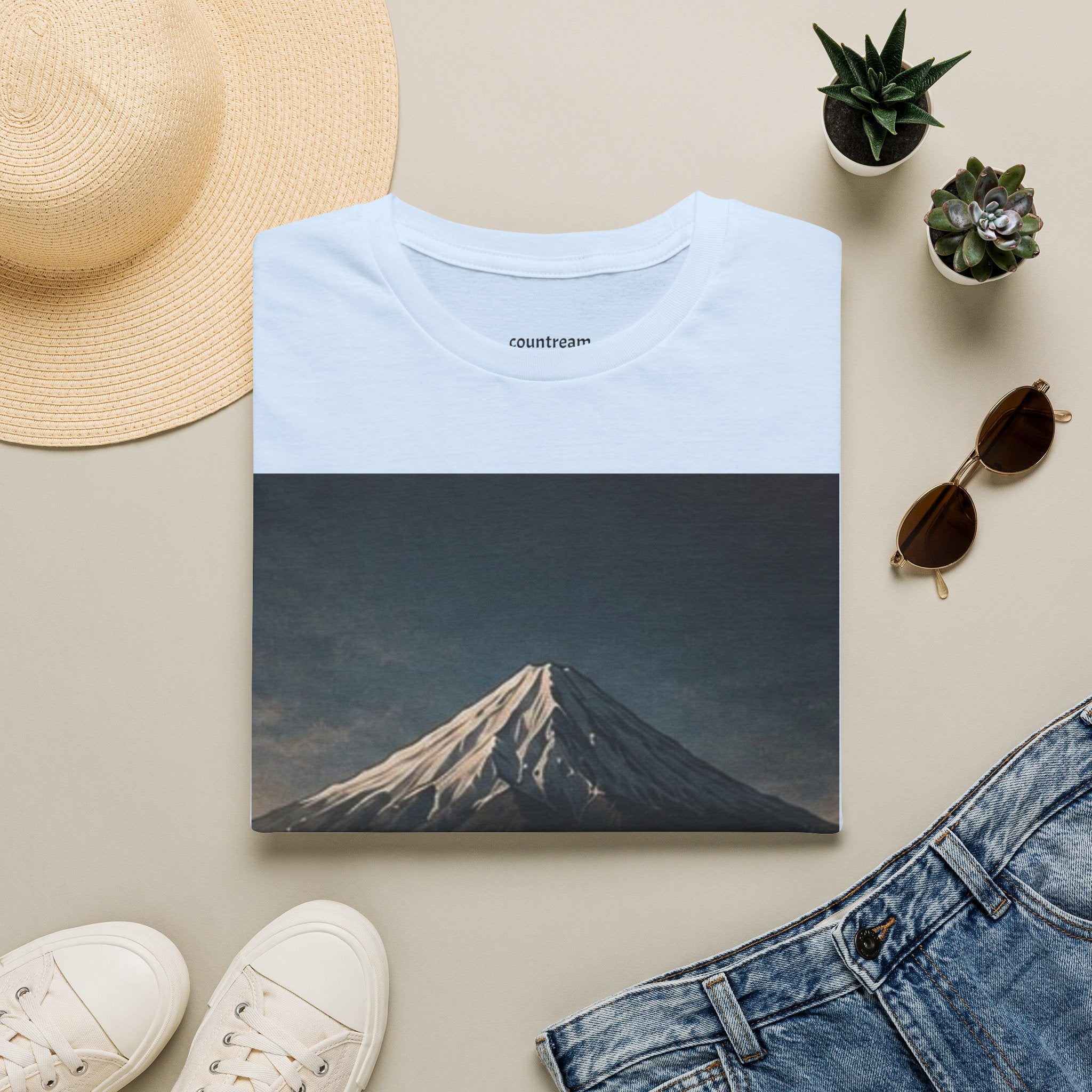 Mountain Landscape T‑Shirt — '8-9 January' Scenic Print